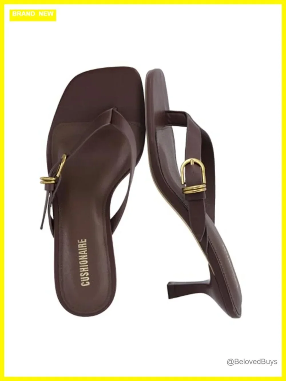 Cushionaire Marlin Low Kitten Heels, Women's Dressy Sandals with Adjustable